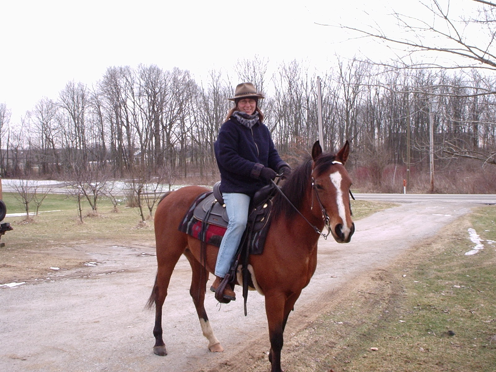 Barbara on her horse Indy